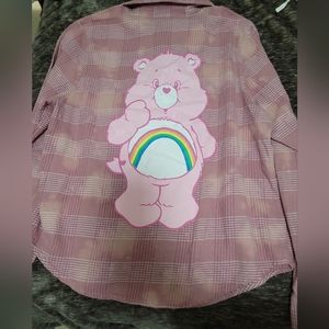 CAREBEARS Pink flannel